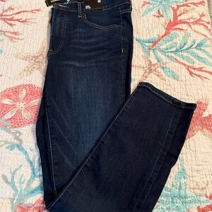 Express Blue Skinny Jeans with Deep Indigo Hue